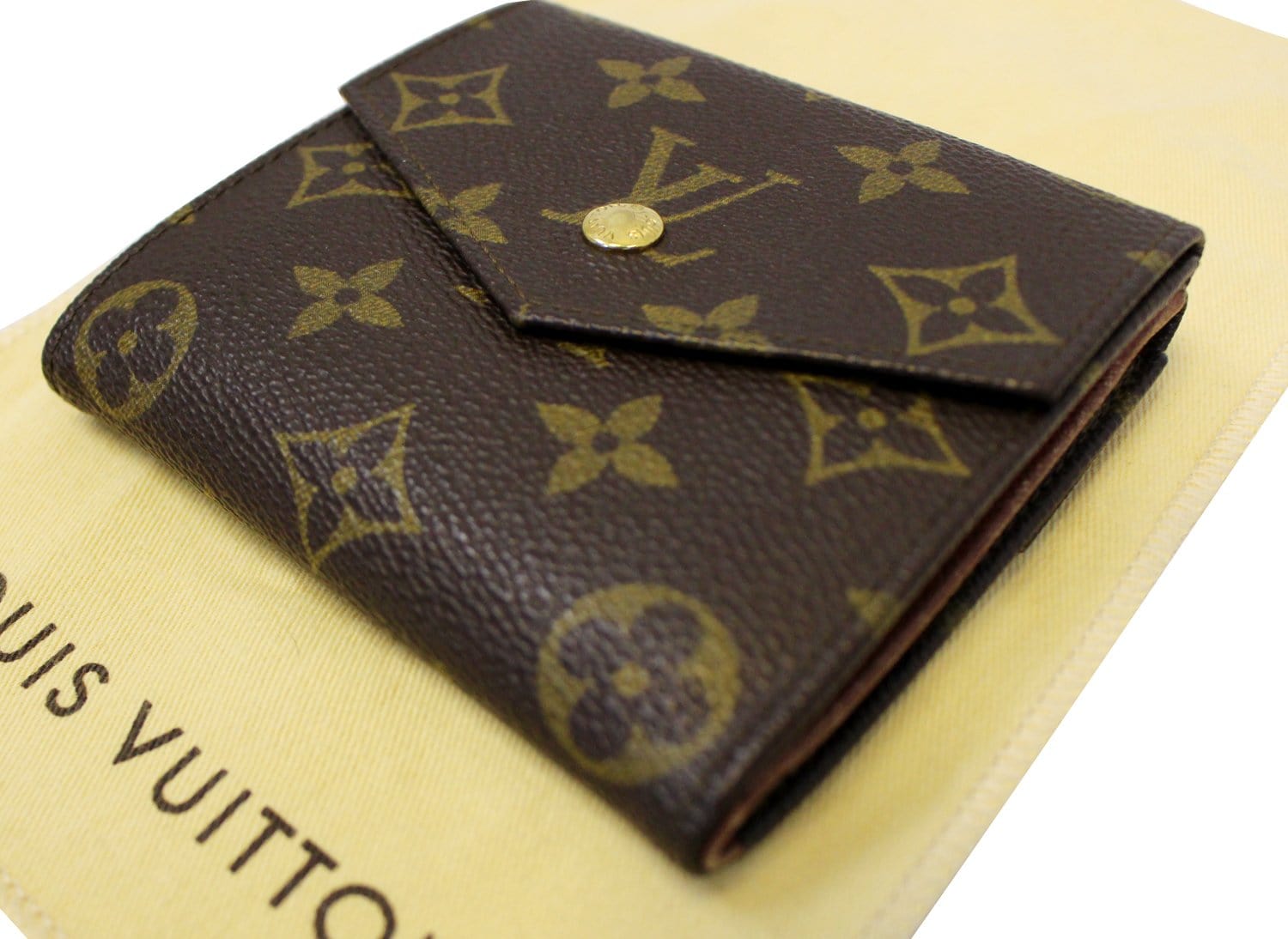 Auth Louis Vuitton Monogram Portefeuille Elise Trifold wallet PVC 5l390300s