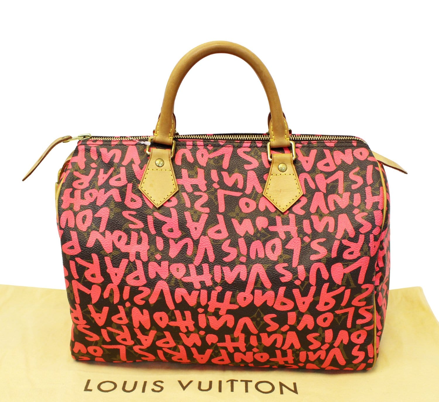 Louis Vuitton Speedy 30 Graffiti Stephen Sprouse Pink 100