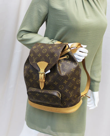 LOUIS VUITTON Monogram Canvas Montsouris MM Backpack Bag