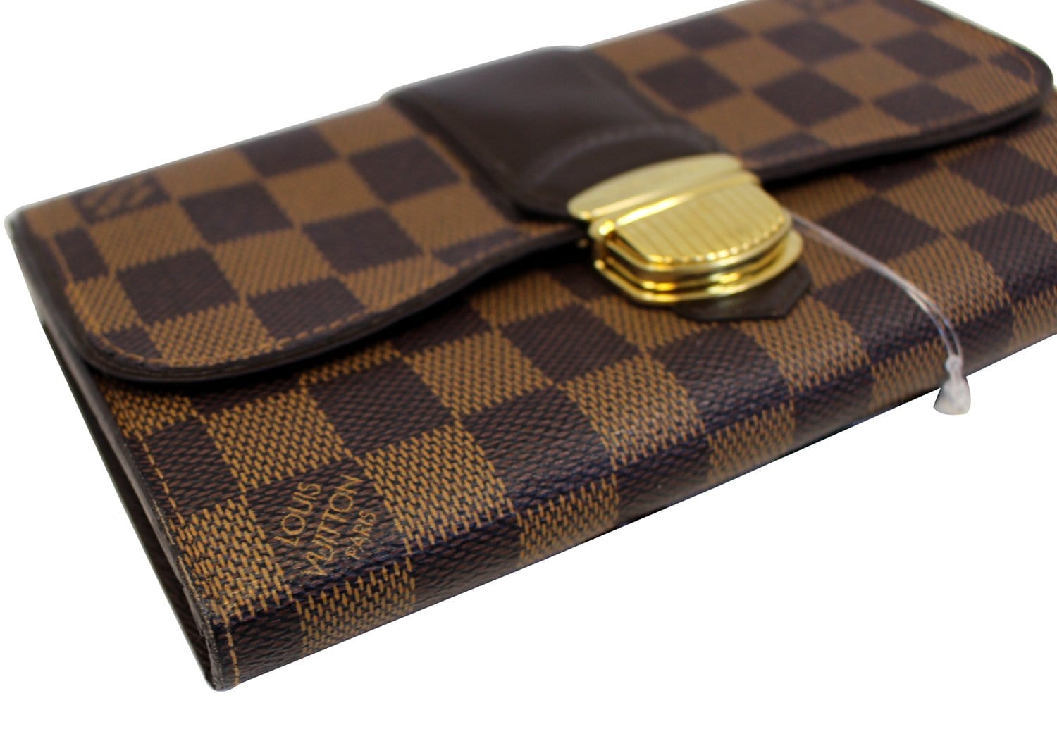 Gucci, Bags, Authentic Louis Vuitton Portefeuille Sistina Long Wallet  Damier Ebene Brown