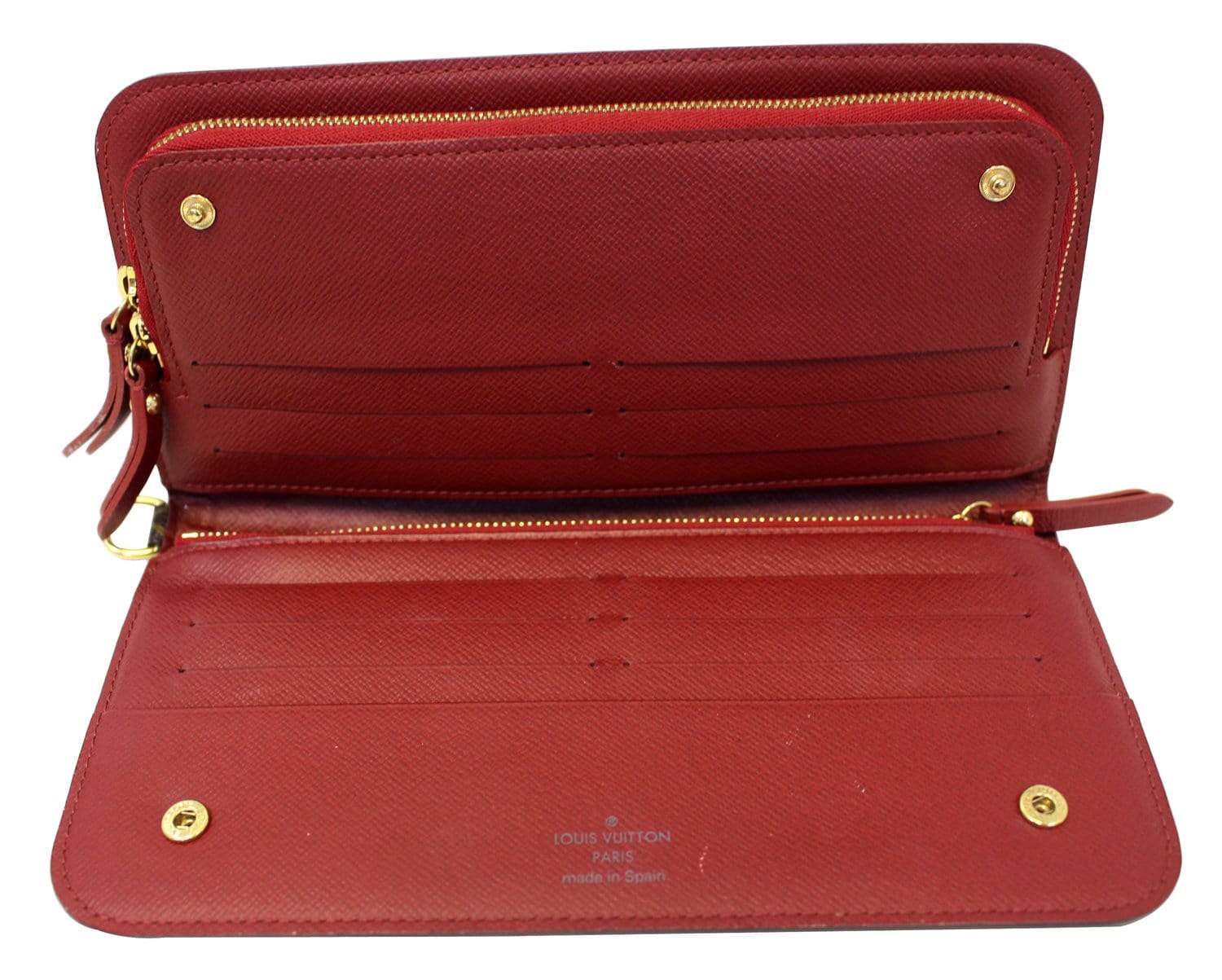 LOUIS VUITTON Monogram portefeuille DOUBLE V M64317 Wallet Red