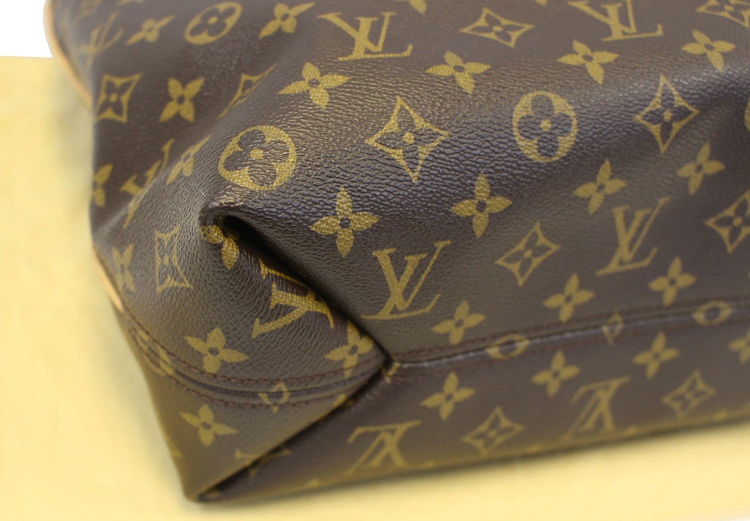 Louis Vuitton Brown Monogram Sully MM Leather Cloth ref.123319