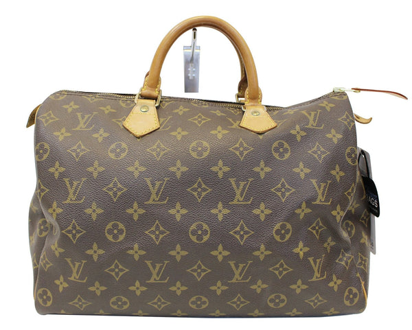 LOUIS VUITTON Pre Owned Satchel Bag Monogram Canvas Speedy 35 Brown