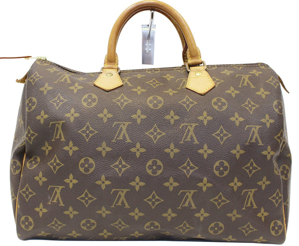 LOUIS VUITTON Pre Owned Satchel Bag Monogram Canvas Speedy 35 Brown