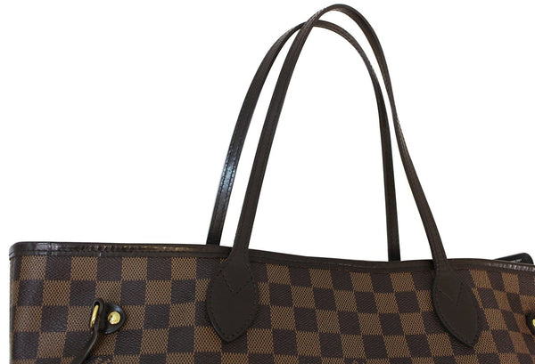 LOUIS VUITTON Damier Ebene Neverfull MM Brown Tote Bag