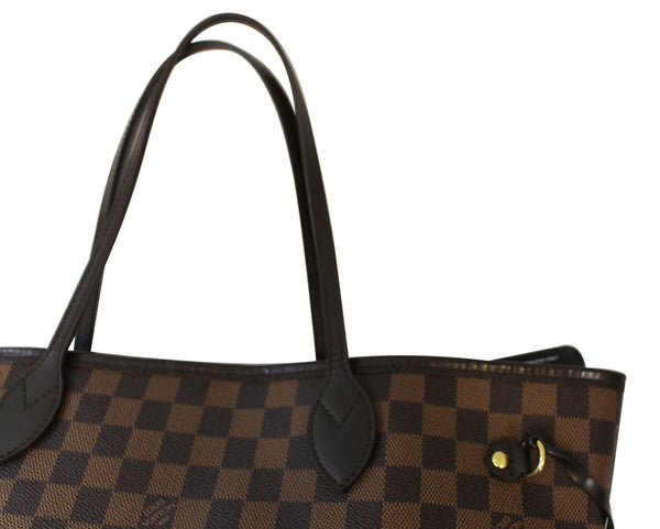 LOUIS VUITTON Damier Ebene Neverfull MM Brown Tote Bag