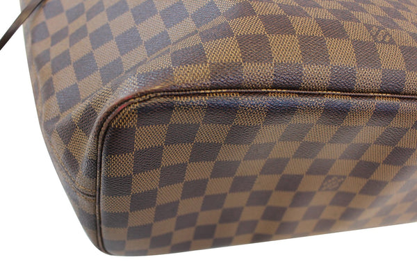 LOUIS VUITTON Damier Ebene Neverfull MM Brown Tote Bag