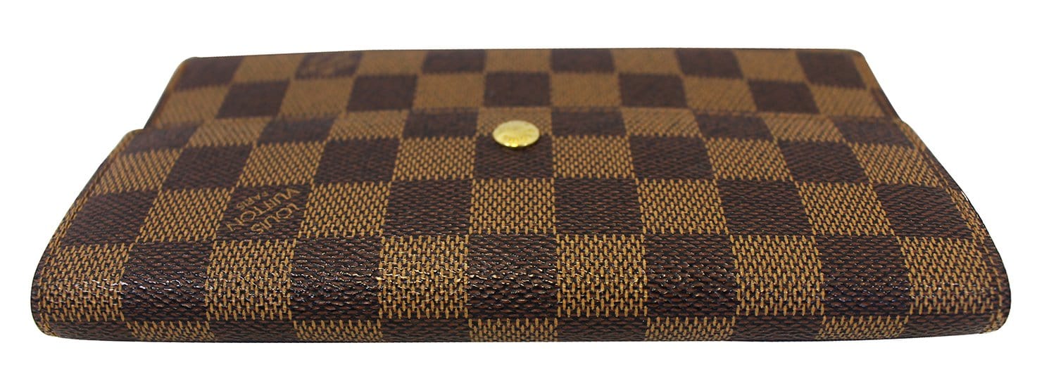 Date Code & Stamp] Louis Vuitton Damier Ebene Vintage Sarah Long Flap Wallet