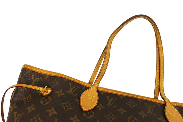 LOUIS VUITTON Monogram Canvas Neverfull MM Brown Tote Bag