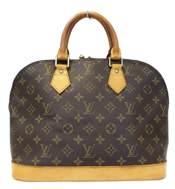 LOUIS VUITTON Monogram Canvas Alma Brown Satchel Bag