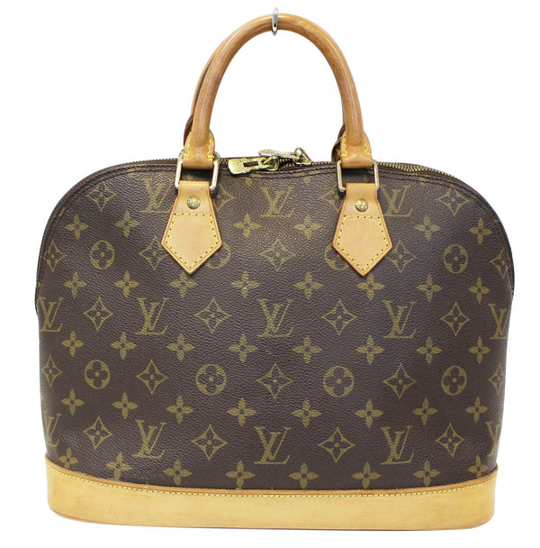 LOUIS VUITTON Monogram Canvas Alma Brown Satchel Bag