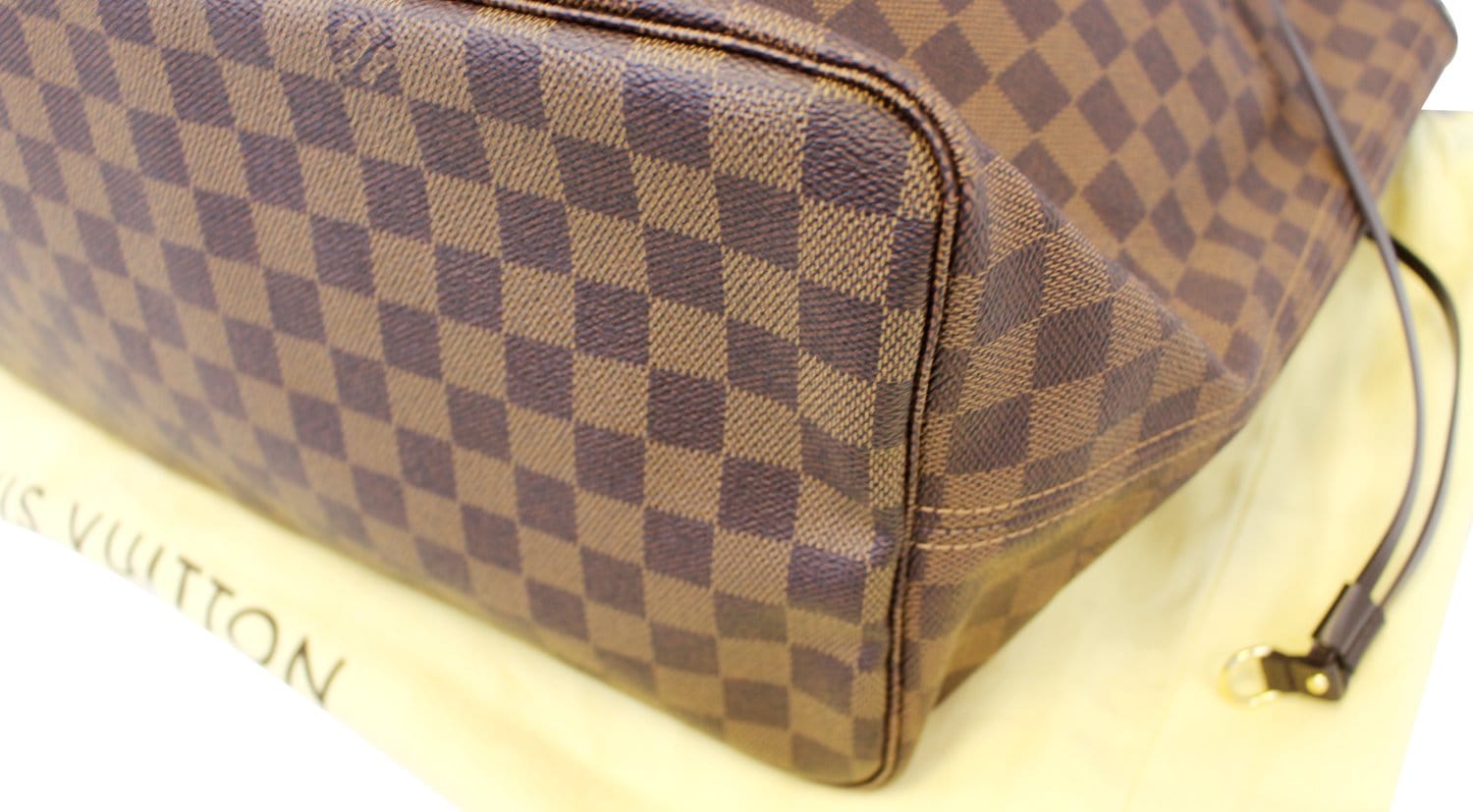 Louis Vuitton Large Damier Ebene Neverfull GM Tote Bag 6lv34s