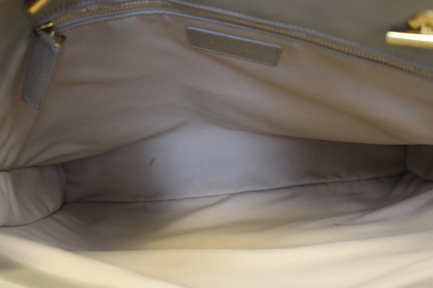 Saint Laurent Beige Chevron Quilted Leather Monogram Envelope Shoulder Bag  at 1stDibs