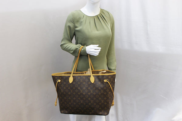 LOUIS VUITTON Monogram Canvas Neverfull GM Brown Tote Bag