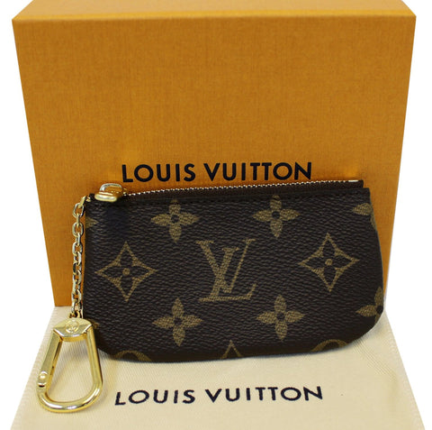 LOUIS VUITTON Monogram Canvas Pochette Key Cles Coin Case