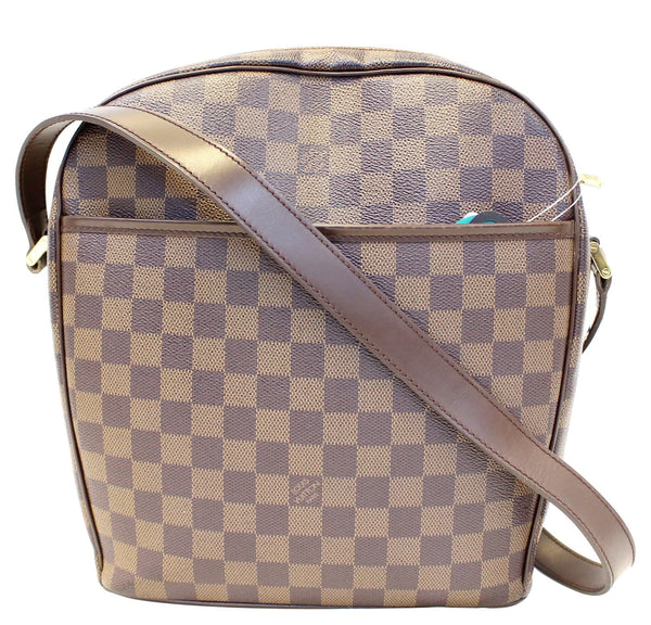 LOUIS VUITTON Damier Ebene Ipanema GM Brown Crossbody Bag