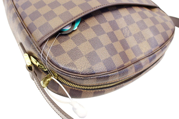 LOUIS VUITTON Damier Ebene Ipanema GM Brown Crossbody Bag