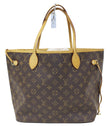 LOUIS VUITTON Monogram Canvas Neverfull MM Brown Tote Bag