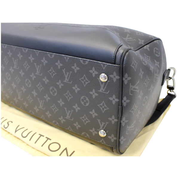 LOUIS VUITTON Keepall Voyager Monogram Eclipse Travel Bag Black