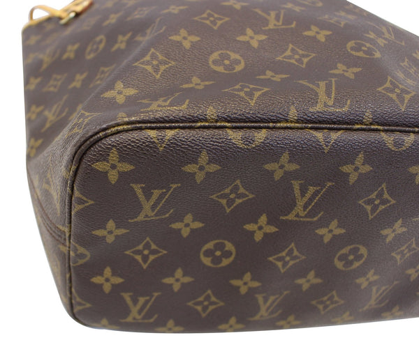 LOUIS VUITTON Monogram Canvas Neverfull MM Brown Tote Bag