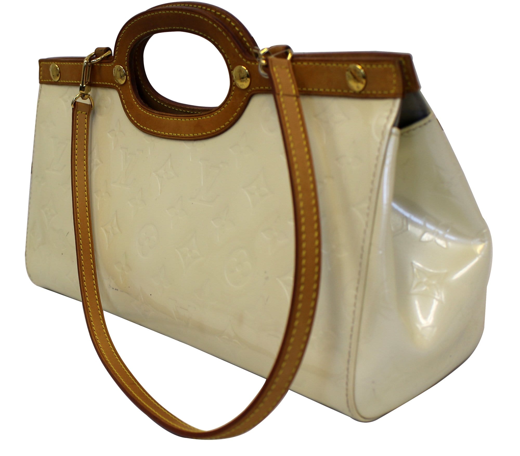 Louis Vuitton Vintage - Vernis Roxbury Drive Bag - White Ivory - Vernis  Leather Handbag - Luxury High Quality - Avvenice