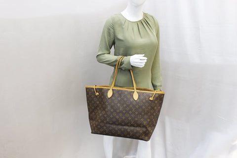 LOUIS VUITTON Monogram Canvas Neverfull GM Brown Tote Bag