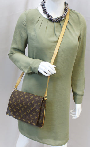 LOUIS VUITTON Monogram Canvas Musette Tango Crossbody Bag