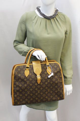 LOUIS VUITTON Monogram Canvas Rivoli Briefcase Satchel Bag