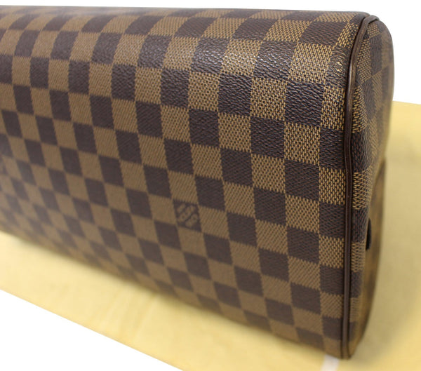 LOUIS VUITTON Damier Ebene Ribera MM Brown Satchel Bag