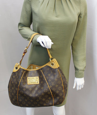 LOUIS VUITTON Monogram Galliera PM Brown Shoulder Handbag