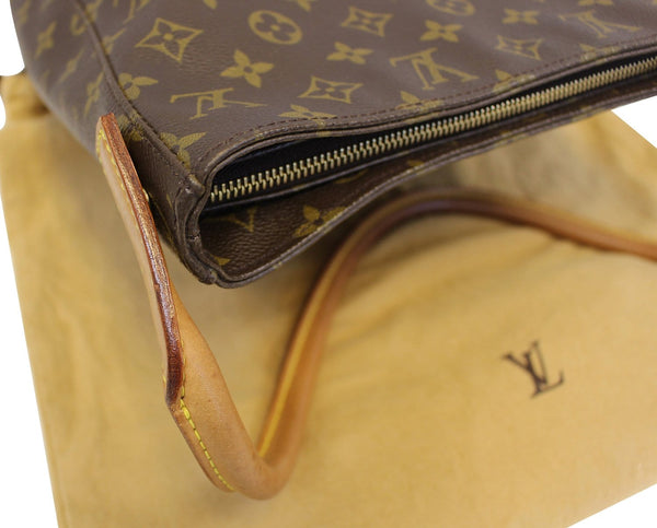 LOUIS VUITTON Monogram Canvas Looping GM Brown Shoulder Bag