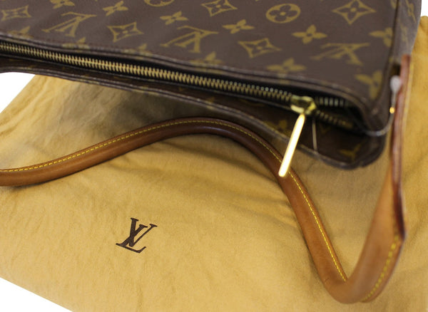 LOUIS VUITTON Monogram Canvas Looping GM Brown Shoulder Bag