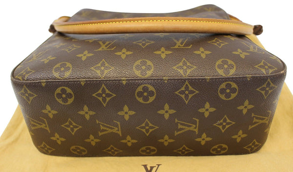 LOUIS VUITTON Monogram Canvas Looping GM Brown Shoulder Bag