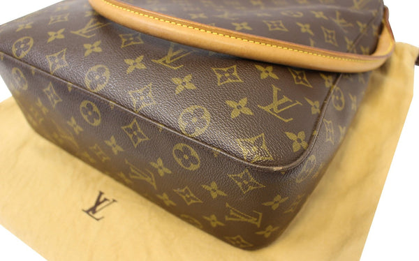 LOUIS VUITTON Monogram Canvas Looping GM Brown Shoulder Bag