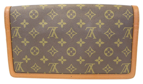 LOUIS VUITTON Monogram Canvas Pochette Dame GM Clutch