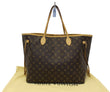 LOUIS VUITTON Monogram Canvas Neverfull GM Brown Tote Bag