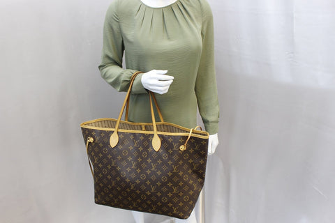 LOUIS VUITTON Monogram Canvas Neverfull GM Brown Tote Bag