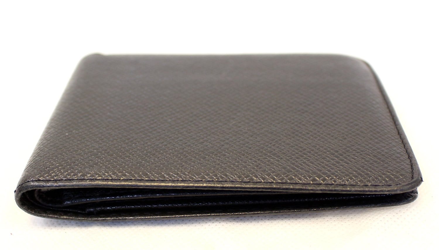 [Japan Used Wallet] Louis Vuitton Taiga Portefeuil Florin Bifold Wallet  Black Me