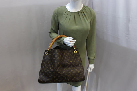 LOUIS VUITTON Monogram Canvas Artsy MM Brown Shoulder Bag