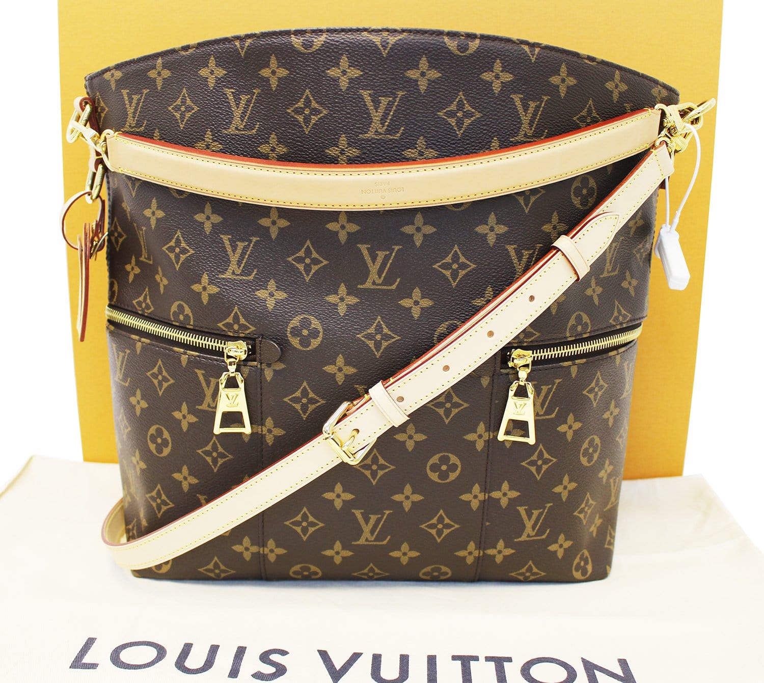 Authentic LOUIS VUITTON Monogram Melie Hobo Crossbody Shoulder Bag