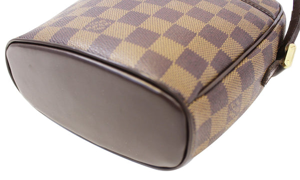 LOUIS VUITTON Damier Ebene Ipanema PM Brown Crossbody Bag