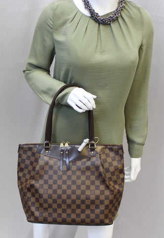 Louis Vuitton Damier Ebene Westminster GM Tote Shoulder Handbag