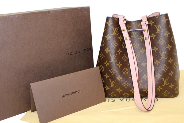 LOUIS VUITTON Monogram Canvas NeoNoe Shoulder Bag Rose Ballerine