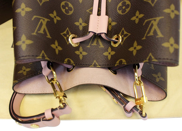 LOUIS VUITTON Monogram Canvas NeoNoe Shoulder Bag Rose Ballerine