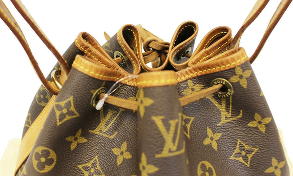 LOUIS VUITTON Monogram Canvas Petit Noe Brown Shoulder Bag