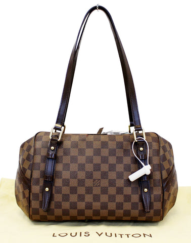 LOUIS VUITTON Damier Ebene Rivington PM Shoulder Bag