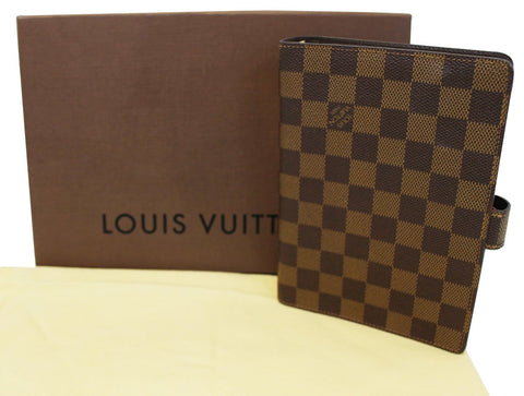 LOUIS VUITTON Damier Ebene Agenda MM Day Planner Cover