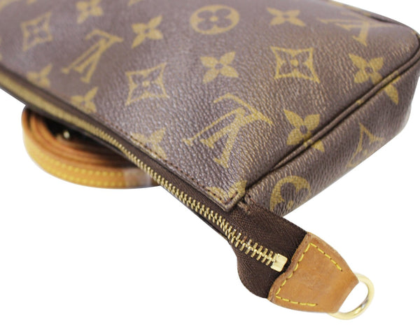 LOUIS VUITTON Monogram Canvas Pochette Long Strap Pouch