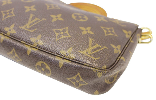 LOUIS VUITTON Monogram Canvas Pochette Long Strap Pouch