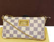 LOUIS VUITTON Damier Azur Milla MM White Pouch Bag